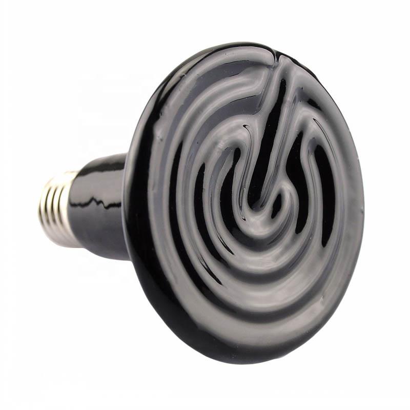 25W 50W 75W 100W 150W 200W Pet Reptile Ceramic Far Infrared Heat Lamp supplier