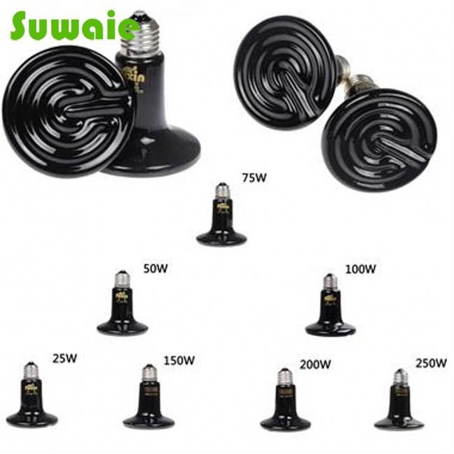 25W 50W 75W 100W 150W 200W Pet Reptile Ceramic Far Infrared Heat Lamps
